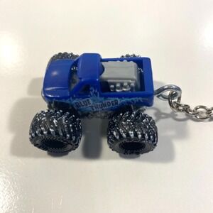 Monster Jam Mini Blue Thunder 1:87 Custom Keychain Lanyard Winter Snow Tires
